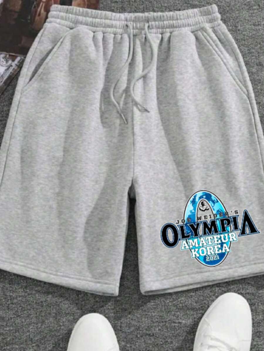 Bermuda Shorts Sweatshirt Training Olympia Classic Gym - 灰色 - 查看 1