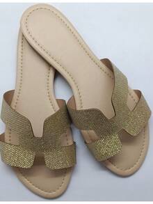 FLAT SANDAL COLORS COMFORT INSOLES - ĐÈN VÀNG LIMICOLOR - Xem 3