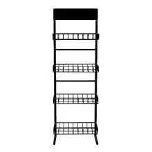 Dismountable Display Stand For Shops With 4 Baskets - 黑色 - 查看 3