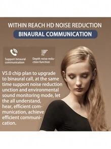 TWS True Wireless Earbuds, Wireless 5.0 Sports Earphones, Stereo In-Ear Headphones With Microphone, Portable Earphones With Charging Case, Compatible With Galaxy S14, S13, S12, S11 Pro Max, XS Plus, S22 Ultra, S23, S21, S20, S10 And Other Smartphones, Ideal Gift For Birthday, Boyfriend, Girlfriend, Women, Men, Father, Travel, School - Multicolor - View 7