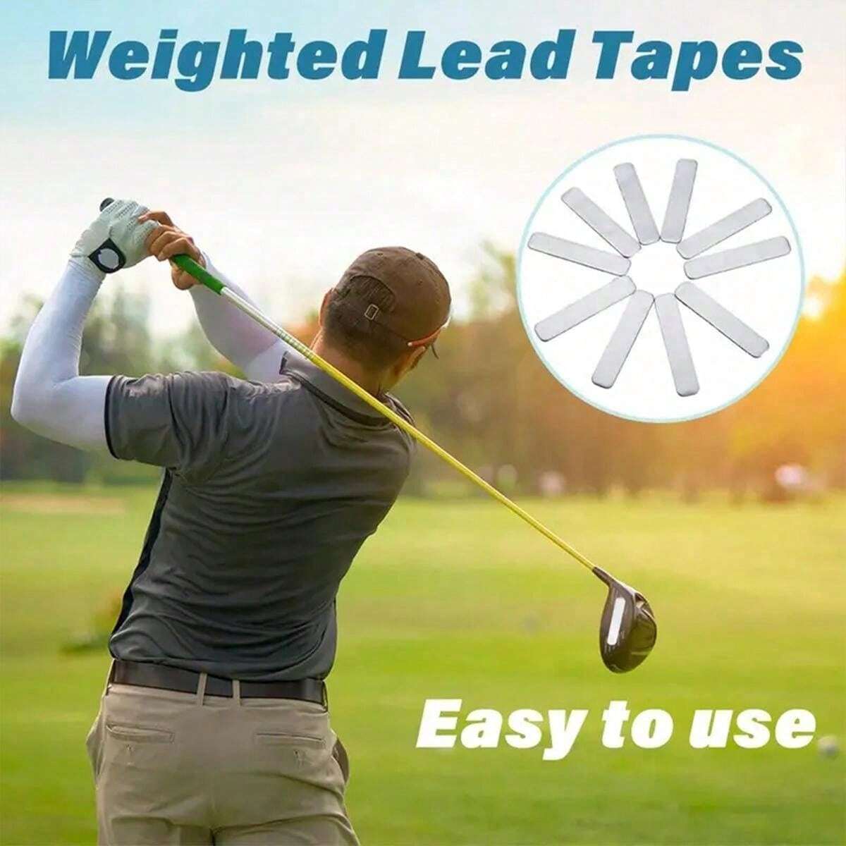 8pcs A Set Of, Improve Your Swing With Golf Weighted Lead Tape
