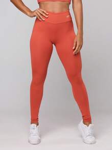 Women's Basic Gym Polyamide Fitness Leggings Navy Blue And Gray Intense Lot Fitness Collection - Orange - View 3