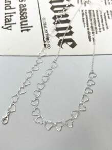 Necklace + Bracelet Kit Heart Plated In 18k Gold And 925 Silver - Silver - View 4