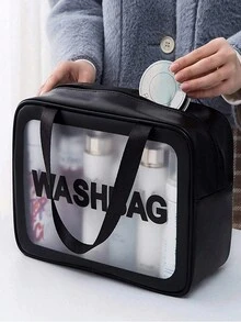 Bộ 3 túi đựng đồ trang điểm du lịch, hộp đựng cọ trang điểm, túi đựng đồ vệ sinh cá nhân, túi đựng mỹ phẩm, túi đựng đồ trang điểm trong suốt, túi đựng đồ vệ sinh cá nhân chống thấm nước, túi đựng đa chức năng, túi đựng đồ du lịch di động, thích hợp đựng đồ trang điểm, dụng cụ làm đẹp, chăm sóc da, chì kẻ lông mày, bảng phấn mắt, son môi, bông phấn, cọ trang điểm - Nhiều màu - Xem 3