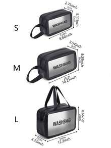 Bộ 3 túi đựng đồ trang điểm du lịch, hộp đựng cọ trang điểm, túi đựng đồ vệ sinh cá nhân, túi đựng mỹ phẩm, túi đựng đồ trang điểm trong suốt, túi đựng đồ vệ sinh cá nhân chống thấm nước, túi đựng đa chức năng, túi đựng đồ du lịch di động, thích hợp đựng đồ trang điểm, dụng cụ làm đẹp, chăm sóc da, chì kẻ lông mày, bảng phấn mắt, son môi, bông phấn, cọ trang điểm - Nhiều màu - Xem 9