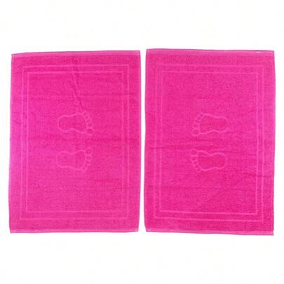 Tapete De Chão Banheiro 2 Peças Toalha Piso Pezinho 50x74cm Confortável Lavável Decoração Absorvente Prático