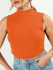 SHEIN Regata Gola Alta Com Recortes