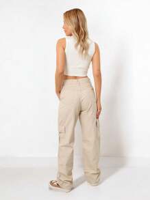 Women Pants - 白色 - 查看 2
