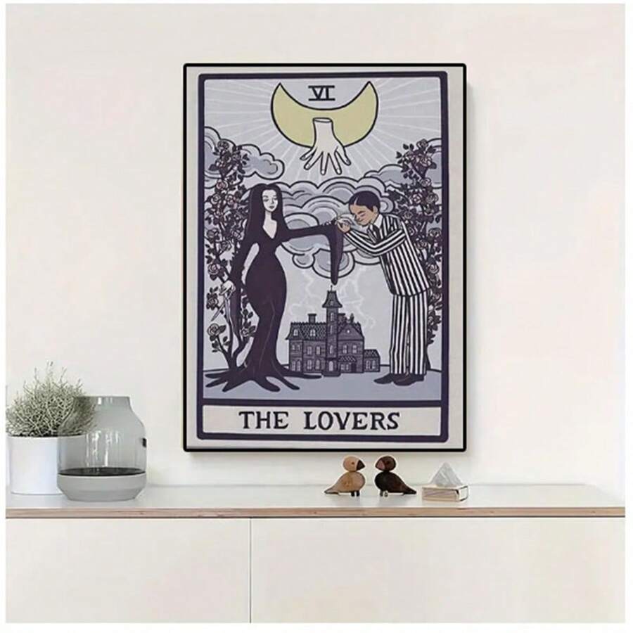 1PC Painting Lovers Card Adams Family Poster Or Canvas, Lovers Wall Art