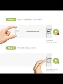 10 件装标准插座保护盖，透明电源插座安全盖，用于婴儿和儿童保护 - 彩色 - 查看 8