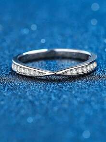 1 件迷人 925 纯银方晶锆石戒指 女士结婚珠宝 精美珠宝 - 1# - 查看 13