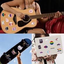 Gói 60 miếng dán | Miếng dán phương Tây, Miếng dán chất lượng cao cho sổ lưu niệm, Miếng dán Graffiti, Nhật ký, Máy tính xách tay, Cản, Ván trượt, Bình nước, Máy tính, Phim hoạt hình, Mũ bảo hiểm, Miếng dán xe hơi, Miếng dán có thể mang lại nhiều niềm vui cho cuộc sống của bạn, Món quà hoàn hảo cho người lớn, Trượt ván, Miếng dán, Miếng dán Lgbtq - Nhiều màu - Xem 8