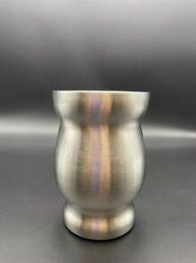 8oz,Double-Walled Stainless Steel Yerba Mate Cup, Tea Cup Set Include Insulated Yerba Mate Cup, Mate Straw Spoon & Cleaning Brush, Double-Walled And Hot & Cold Drink, For Mate Tea, Coffee, Easy To Clean ),(Wood/Marble/Silver/Black/White/Pink/Red),Gifts For Men And Women.