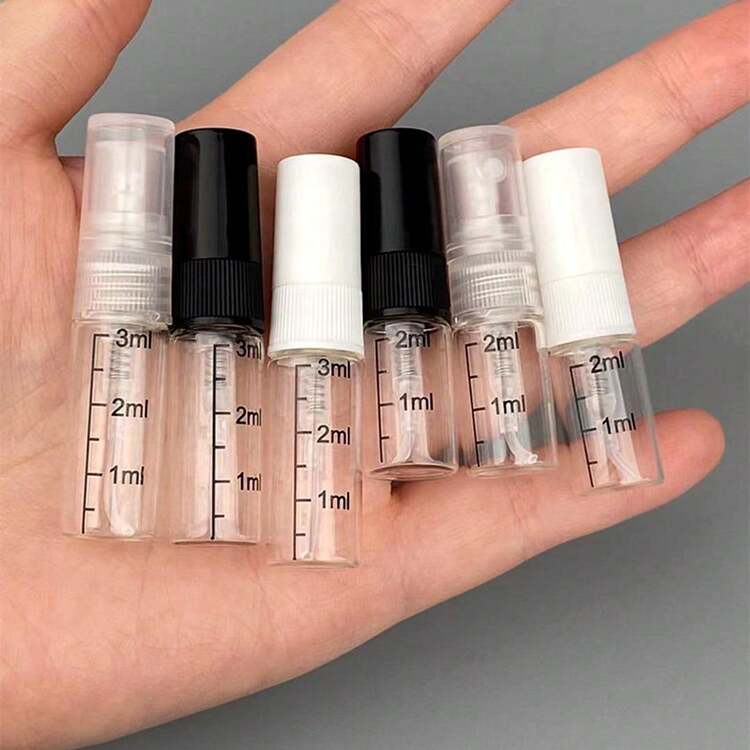 Chai nước hoa Chai tinh dầu Chai dầu rỗng cho tinh dầu Chai xịt Chai mẫu nước hoa Chai có thể nạp lại với cân Bình đựng du lịch bằng thủy tinh - Nhiều màu - Xem 2