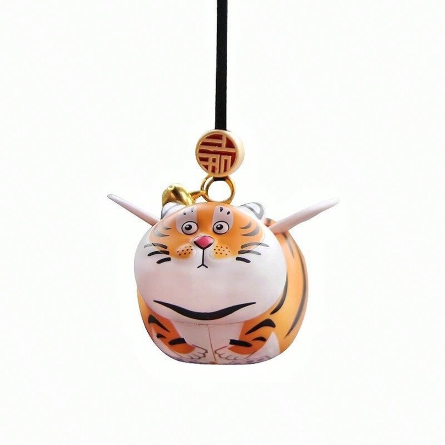 1pc, TigerShaped Car Ornaments, Decorations, Car Pendants, Cute Fat