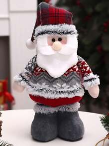 圣诞老人装饰、站立圣诞老人圣诞麋鹿玩偶、圣诞驯鹿家居装饰枕头挂饰、圣诞节驼鹿动物、派对礼物、圣诞粉色伸缩雪人、新年圣诞装饰礼物、室内圣诞装饰、节日派对装饰、圣诞餐桌中心装饰 - 紅色 - 查看 4