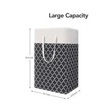 1 PIEZA Cesta de lavandería con capacidad grande, impermeable, de tela, simple, para guardar ropa y artículos varios, plegable, cesta de lavandería, organizador de baño, cesta, cesta de almacenamiento, cesta de lavandería plegable
