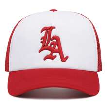 1pc Unisex Fashion Los Angeles Wings Embroidered Adjustable Baseball Cap, Suitable For Outdoor Activities, Travel, Beach Parties In Spring, Summer, Autumn And Winter - LA Earth - View 3