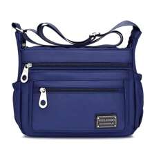 Alwy Women's Crossbody Bag Modern Spacious Reinforced Travel Medium Multifunctional - 藍色 - 查看 1
