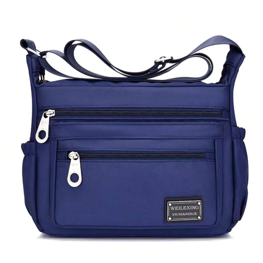 Alwy Women's Crossbody Bag Modern Spacious Reinforced Travel Medium Multifunctional - 藍色 - 查看 1