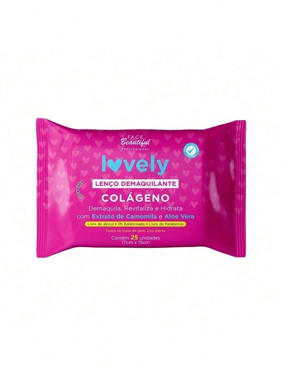 Lovely Face Beautiful Makeup Remover Wipes - Colagen - Xem 1