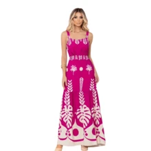 Long Viscose Dress - Rosa Fucsia - Ver 1