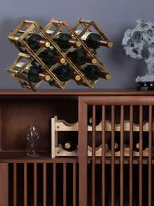 10/5/3 件复古风格酒架，多功能堆叠酒架，独立立式酒架适用于家庭酒吧展示，桌面存储，可扩展设计，厨房收纳，家庭存储，台面酒架，厨房和酒柜