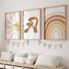 3pcs Set, Custom Boho Name Wall Art, Personalized Poster Printing, Fun Name Customization, Bedroom Decor Aesthetic, Great Gift Gifts Birthday Graduation Home Decor Back To School School Supplies - A - View 7