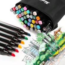 24/36/48/60/80 Colors Dual Tip Marker Pen/Art Painting/Watercolor/School/Office Supplies - 36 種顏色 - 查看 3