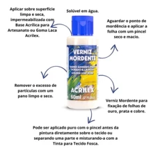 Mordant Varnish 60ml Acrilex - 米色 - 查看 2