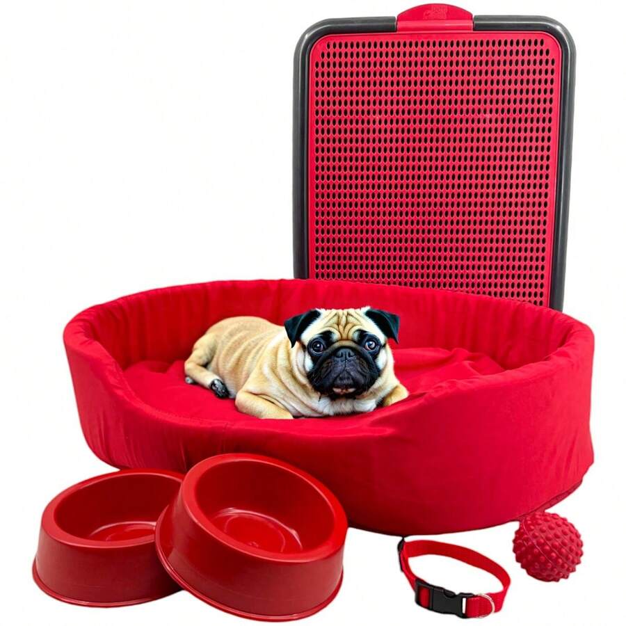 Pet Bed & Crate Mat - Đỏ - Xem 1
