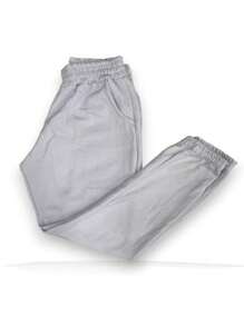 Women's Thick Jogger Sweatpants With High Waist - 白色 - 查看 1