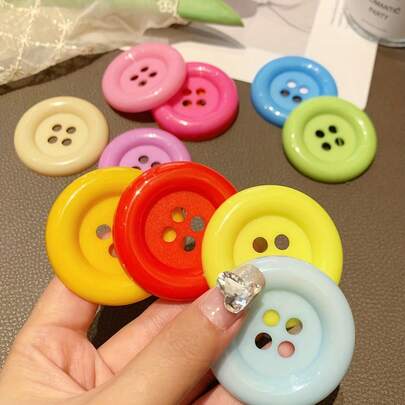 3,4cm/4,8cm/6,0cm Đồ chơi thủ công lớn DIY Nút trang trí Màu ngẫu nhiên Vận chuyển, Trang trí quần áo DIY, Dây ruy băng đay Dây thừng DIY Đám cưới Thủ công Quà tặng Trang trí tiệc