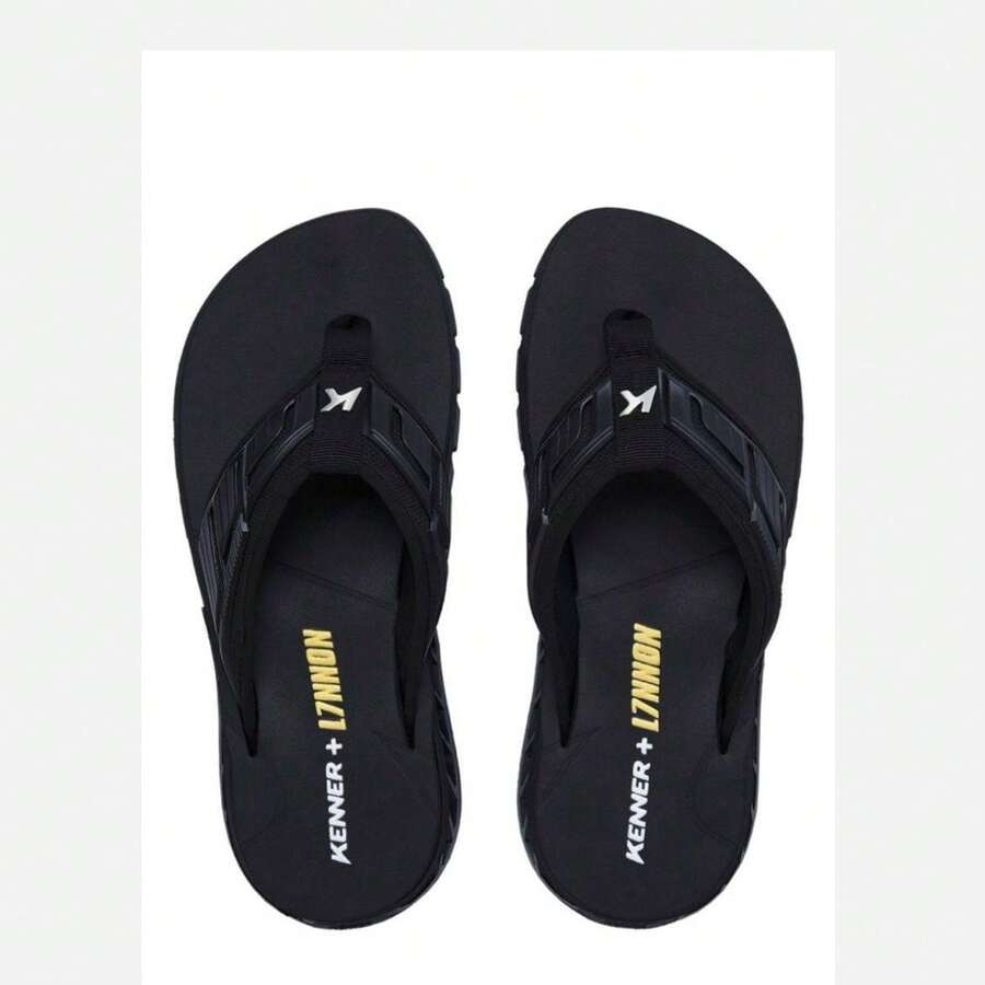 Kenner Rakka Full Force L7 Men's And Women's Super Comfortable Flip Flops - 黑色 - 查看 1