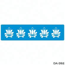 Stencil 5 X 20 Floral Strip DA092 Hollow Mold For Painting On Fabric MDF Wall Floor Paper Wood T-Shirt Dishcloth - 白色 - 查看 3