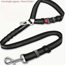 1 件装汽车宠物安全牵引绳，带安全带扣弹性宠物牵引绳，适合小型、中型和大型宠物日常使用 - 均碼 - 查看 12
