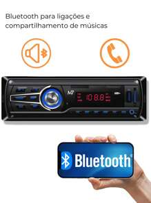 Pioneer 1DIN Universal 7000BT M7 Bluetooth Radio USB SD Card RCA Car Stereo System - 黑色 - 查看 9