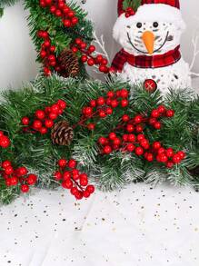 30 件/20 件/10 件/1 件 - 人造浆果红色浆果茎喷雾，用于 DIY 工艺品 - 花环、花环、圣诞饰品装饰 - 装饰性冬季花卉精选，用于工艺装饰/家居节日装饰（红色），人造红色浆果茎 - 彩色 - 查看 5