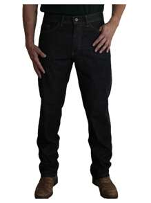 Men's Traditional Straight Work Jeans Cheap Reinforced - màu đen - Xem 5