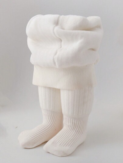 1pc/Pack Thermal Lined Thick Pantyhose For Kids, Girls/Boys Warm Tights, Autumn/Winter