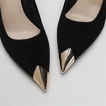 2 pezzi (1 paio) di protezioni per tacchi alti in oro e argento, accessori per riparare punte delle scarpe, decorazioni metalliche per punte delle scarpe per prevenire graffi e danni, per rinnovare scarpe usurate