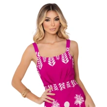 Long Viscose Dress - Rosa Fucsia - Ver 4