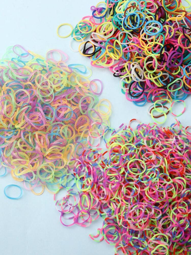 Kit de bandas de telar, kit para hacer pulseras de goma, set de manualidades para hacer pulseras elásticas de amistad para niñas, regalos de artesanía para cumpleaños y Navidad - goma - Añade 5
