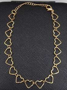 Necklace + Bracelet Kit Heart Plated In 18k Gold And 925 Silver - 金色 - 查看 4