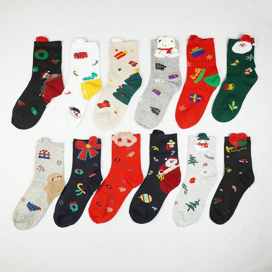 Calcetines Navideños Navidad - Multicolor - Ver 1