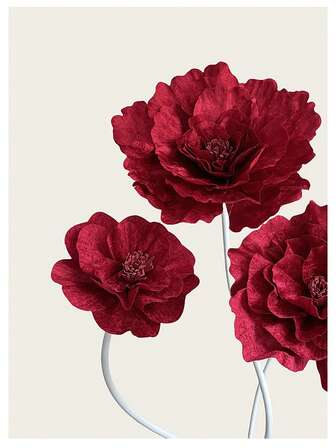 Large Simulated Velvet Peony Flower Wedding Fake Flower Window Display Photo Studio Shooting Burgundy Artificial Rose Large Flower, Valentine Day, Gift Gifts Birthday Graduation