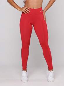 Women's Basic Gym Polyamide Fitness Leggings Navy Blue And Gray Intense Lot Fitness Collection - Red - View 1