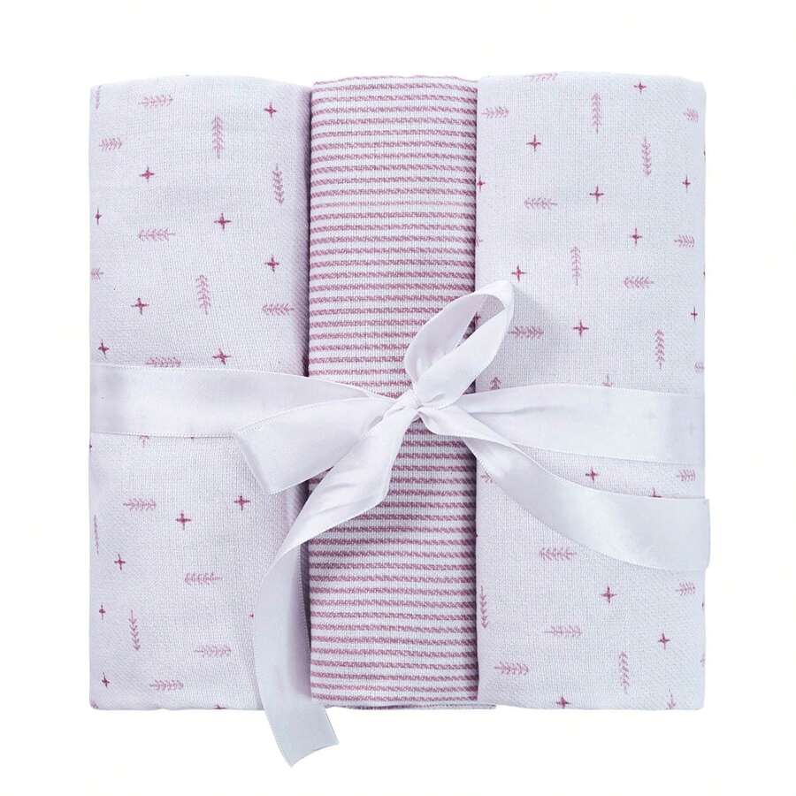 Chăn em bé Baby Joy Flannel 3 chiếc - Bụi hồng - Xem 1