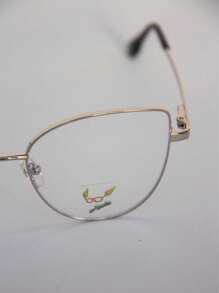 AMIA Women's Metal Eyeglass Frame With Blue Light Filter Lenses MOD 3002 - 銀色 - 查看 5
