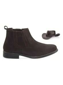 Men's Ambassador Leather Chelsea Boot + Hat - 摩卡棕 - 查看 1